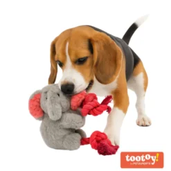 Tootoy! Comfort Climbing Elephant Cuddler peluche para cães