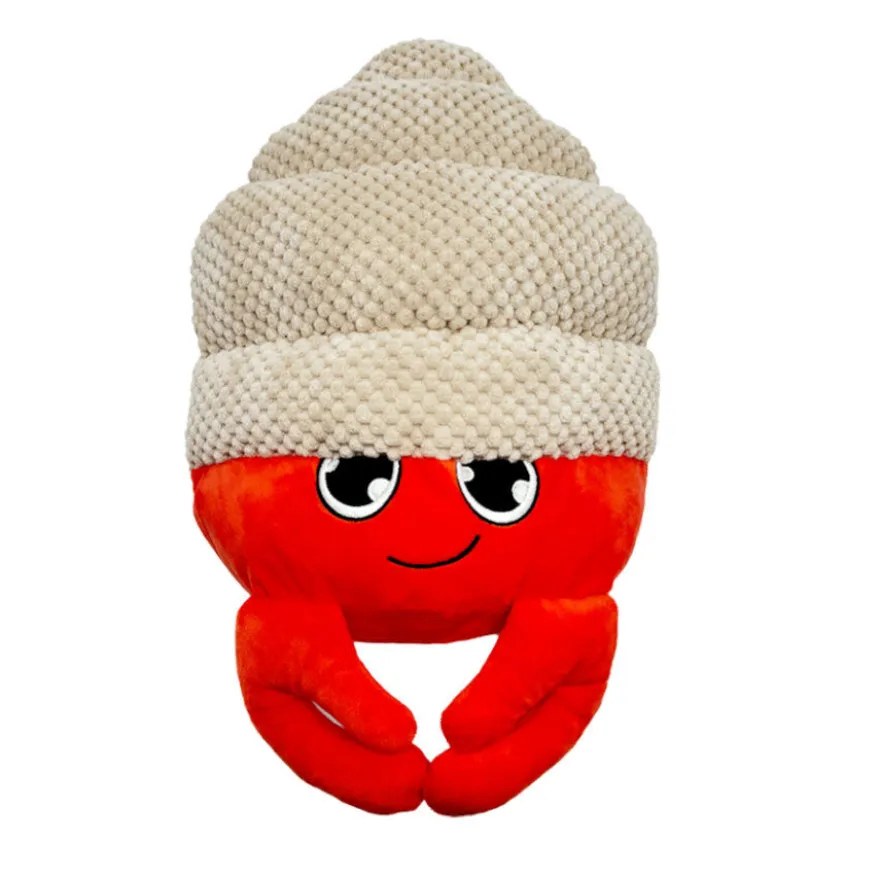 Tootoy! Comfort Hermit Crab Cuddler peluche com som para cães