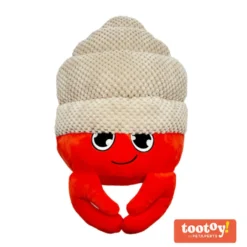 Tootoy! Comfort Hermit Crab Cuddler peluche com som para cães