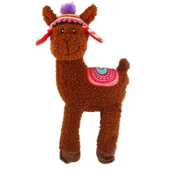 Tootoy! Comfort Long Legs Alpaca peluche com som para cães