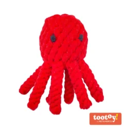 Tootoy! Comfort Octopus & Sea brinquedo com corda para cães