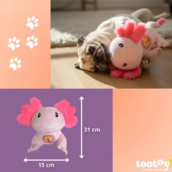 Tootoy! Comfort Peluche axolote para cães