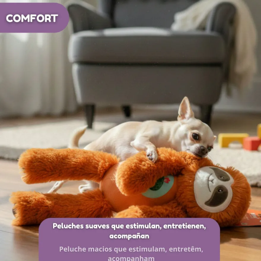 Tootoy! Comfort Peluche bicho-preguiça para cães