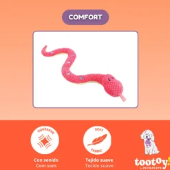 Tootoy! Comfort Peluche osso cobra para cães