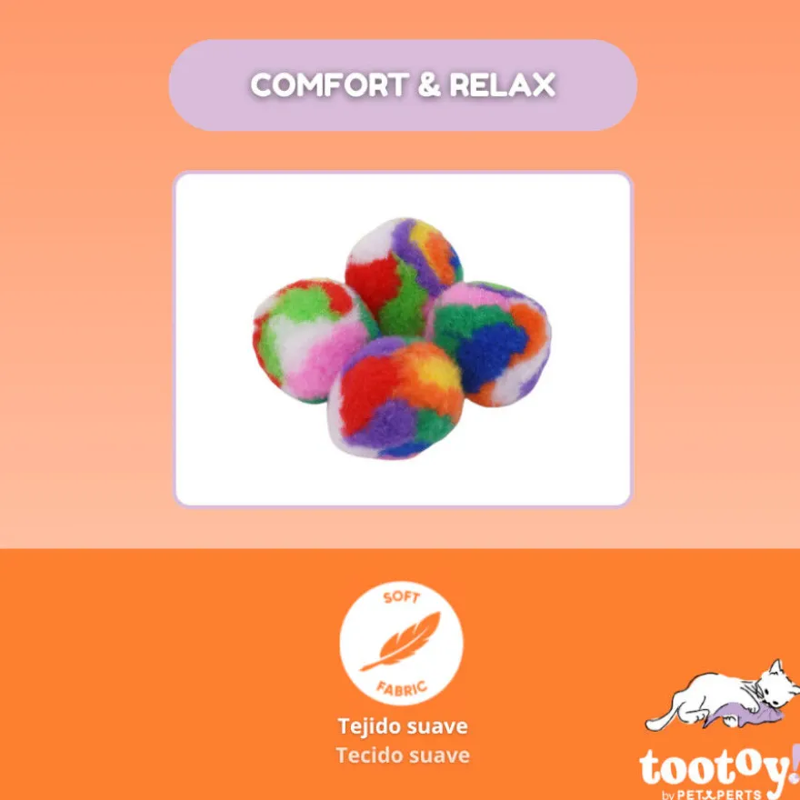 Tootoy! Comfort & Relax Bola de Lã Fofa para gatos