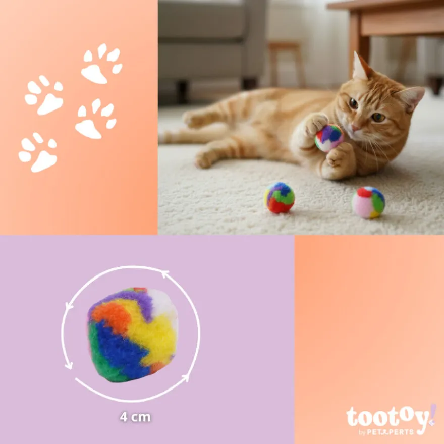 Tootoy! Comfort & Relax Bola de Lã Fofa para gatos