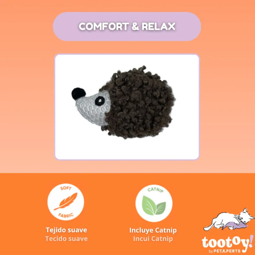 Tootoy! Comfort & Relax Ouriço interativo peluche para gatos