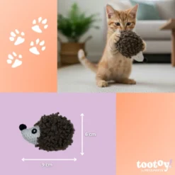 Tootoy! Comfort & Relax Ouriço interativo peluche para gatos