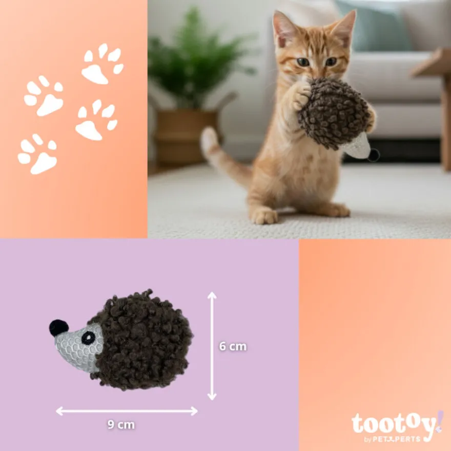Tootoy! Comfort & Relax Ouriço interativo peluche para gatos