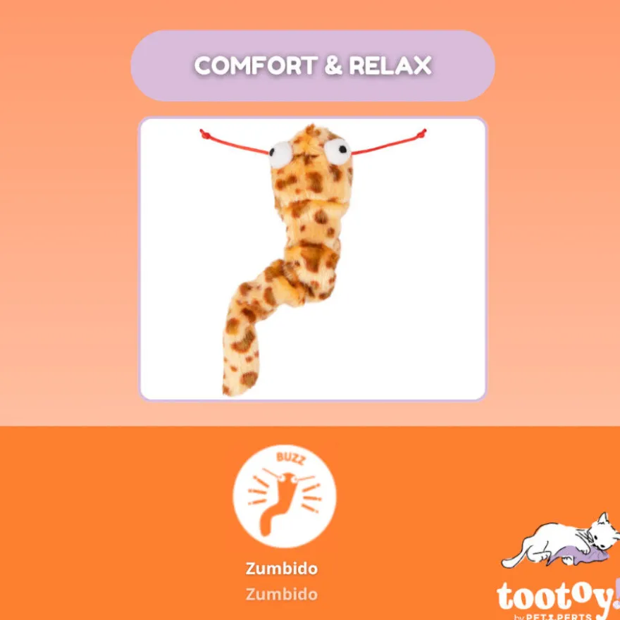 Tootoy! Comfort & Relax Peluche cobra para gatos