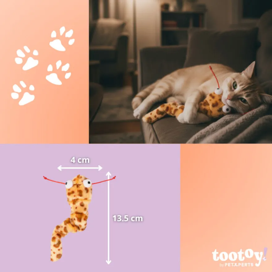 Tootoy! Comfort & Relax Peluche cobra para gatos