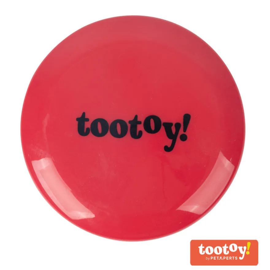 Tootoy! Flying disc Red Frisbee Vermelho para cães