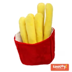 Tootoy! Fries Cuddler Yellow Peluche para cães