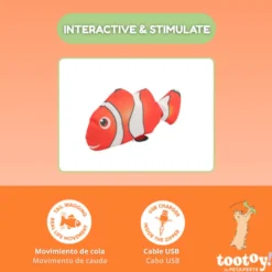 Tootoy! Interactive & Stimulate Brinquedo Nemo Interativo para gatos
