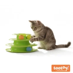 Tootoy! Interactive & Stimulate Brinquedo torre interativa para gatos