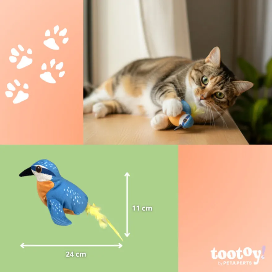 Tootoy! Interactive & Stimulate Pássaro de brinquedo para gatos
