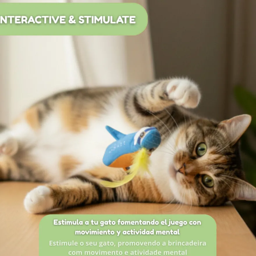 Tootoy! Interactive & Stimulate Pássaro de brinquedo para gatos