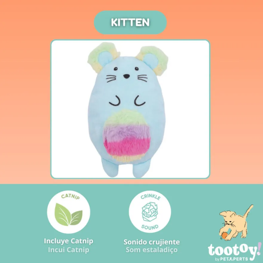 Tootoy! Kitten Peluche Arco-íris para gatos