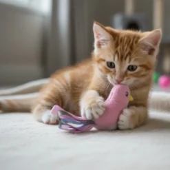 Tootoy! Kitten Peluche Pássaro com laço para gatos