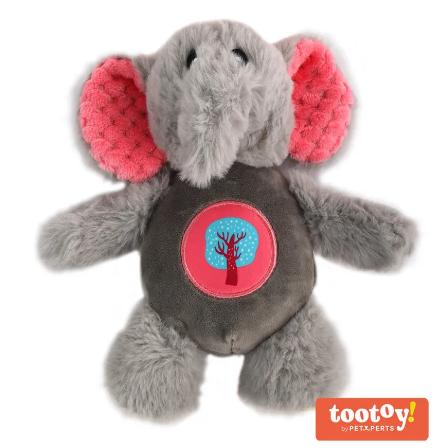 Tootoy! Noisy Elephant Cuddler peluche para cães