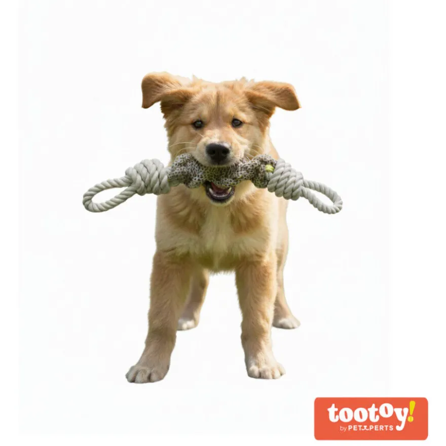 Tootoy! Pull Brinquedo de corda com nó para cães