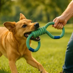 Tootoy! Pull Brinquedo de corda em oito para cães
