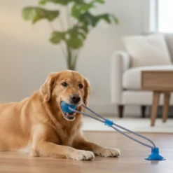Tootoy! Pull Brinquedo interativo corda com pega para cães