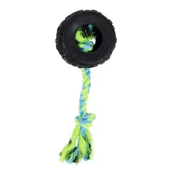 Tootoy! Pull Mordedor pneu de corda pequeno para cães