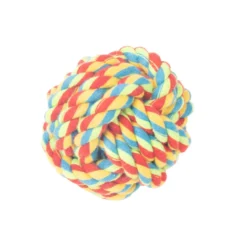 Tootoy! Pull Rope Ball Multicolor bola com corda para cães