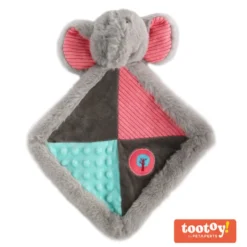 Tootoy! Puppy Elephant Comforter Doudou peluche para cães