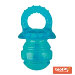 Tootoy! Puppyfier Chew Toy Azul mordedor suave com som para cães