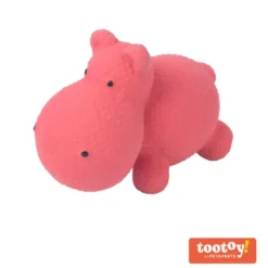 Tootoy! Puppy Mini Hippo Toy mordedor para cães