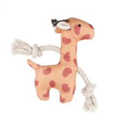 Tootoy! Puppy Yellow Giraffe peluche com som para cães