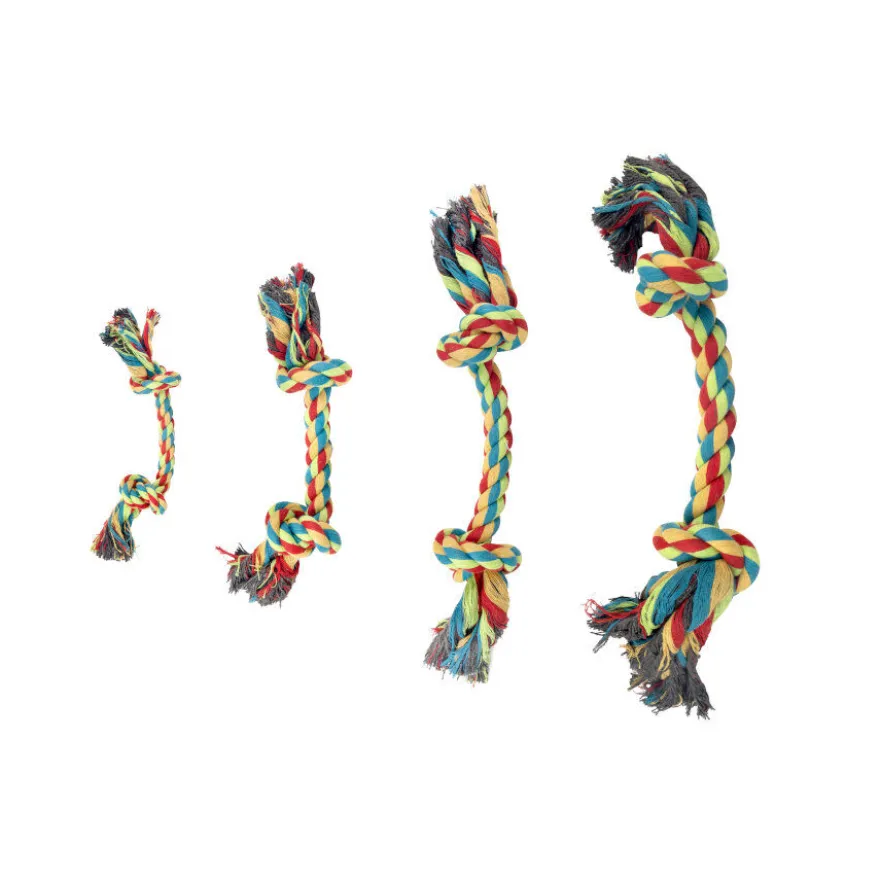 Tootoy! Rope Bone Multicolor Corda para cães