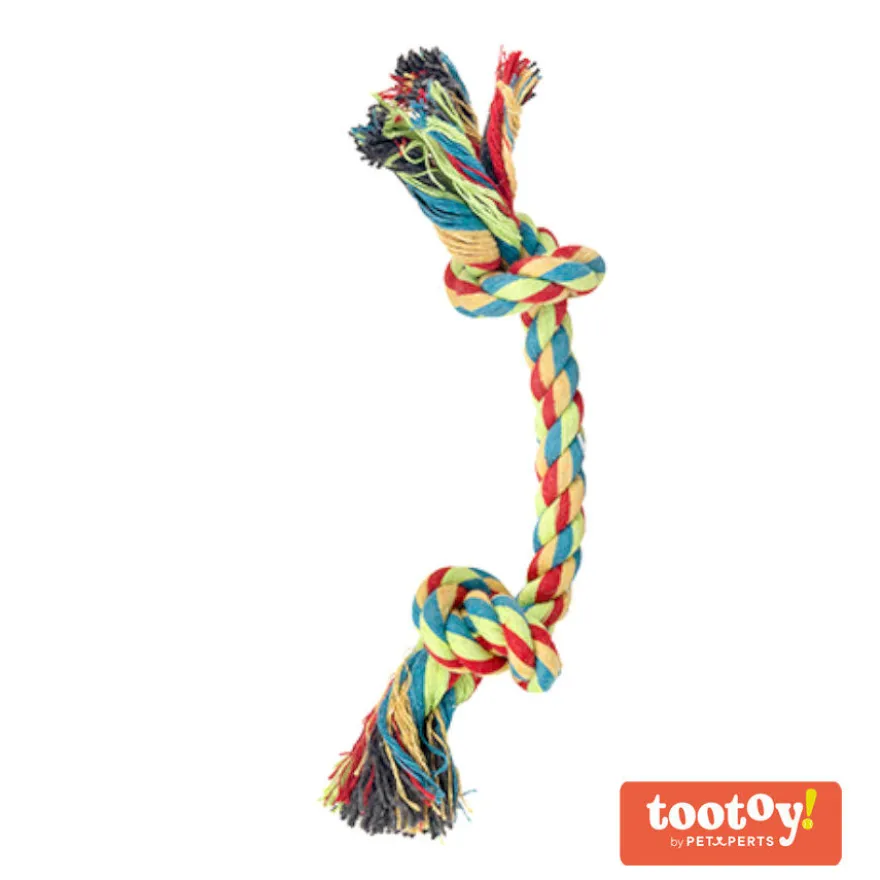 Tootoy! Rope Bone Multicolor Corda para cães