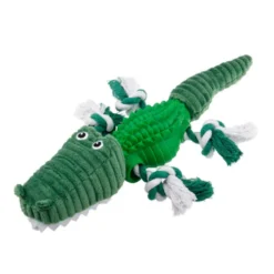 Tootoy! Stretch Crocodile Cuddler peluche dispensador de snacks para cães