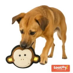 Tootoy! UResist Monkey Cuddler peluche resistente para cães