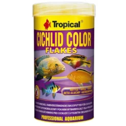 Tropical Cichlid Color Flakes Alimento em Escamas para peixes