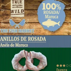 True Origins Anéis de Pele Rosa Snack para cães