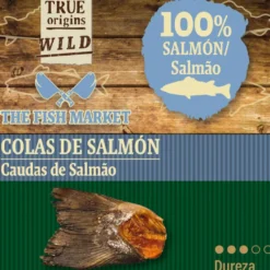 True Origins Cauda de Salmão Snack para cães
