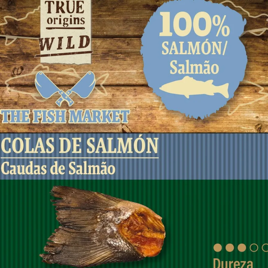 True Origins Cauda de Salmão Snack para cães