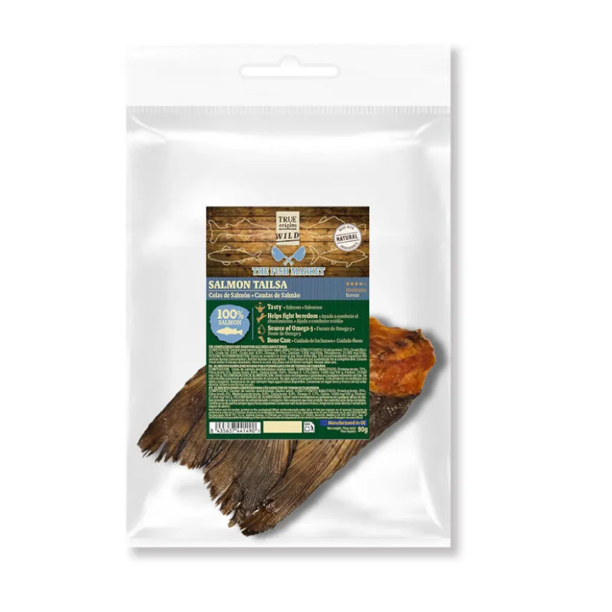 True Origins Cauda de Salmão Snack para cães