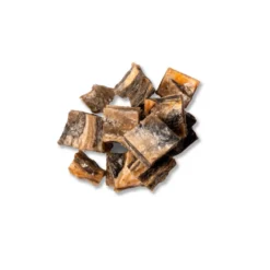 - True Origins Cubos de pele de salmão Snack para cães