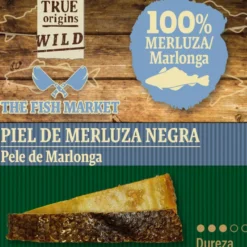True Origins Pele de Pescada Negra Snack para cães