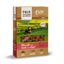 True Origins Pure Adult Cordeiro e Maçã biscoitos para cães