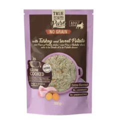 True Origins Pure Adult Gently Coocked Comida húmida de peru e batata em saqueta para cães