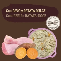 True Origins Pure Adult Gently Coocked Comida húmida de peru e batata em saqueta para cães