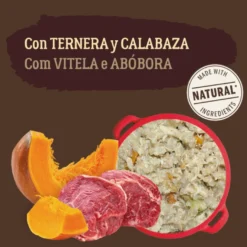 True Origins Pure Adult Gently Coocked Comida húmida de vitela e abóbora em saqueta para cães