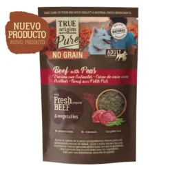True Origins Pure Comida húmida de bovino com ervilhas para cães