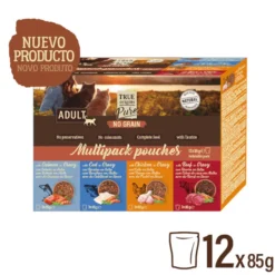 True Origins Pure Comida húmida de carne e peixe em saqueta para gatos – Multipack